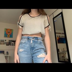 Le Lis pinstripe blouse